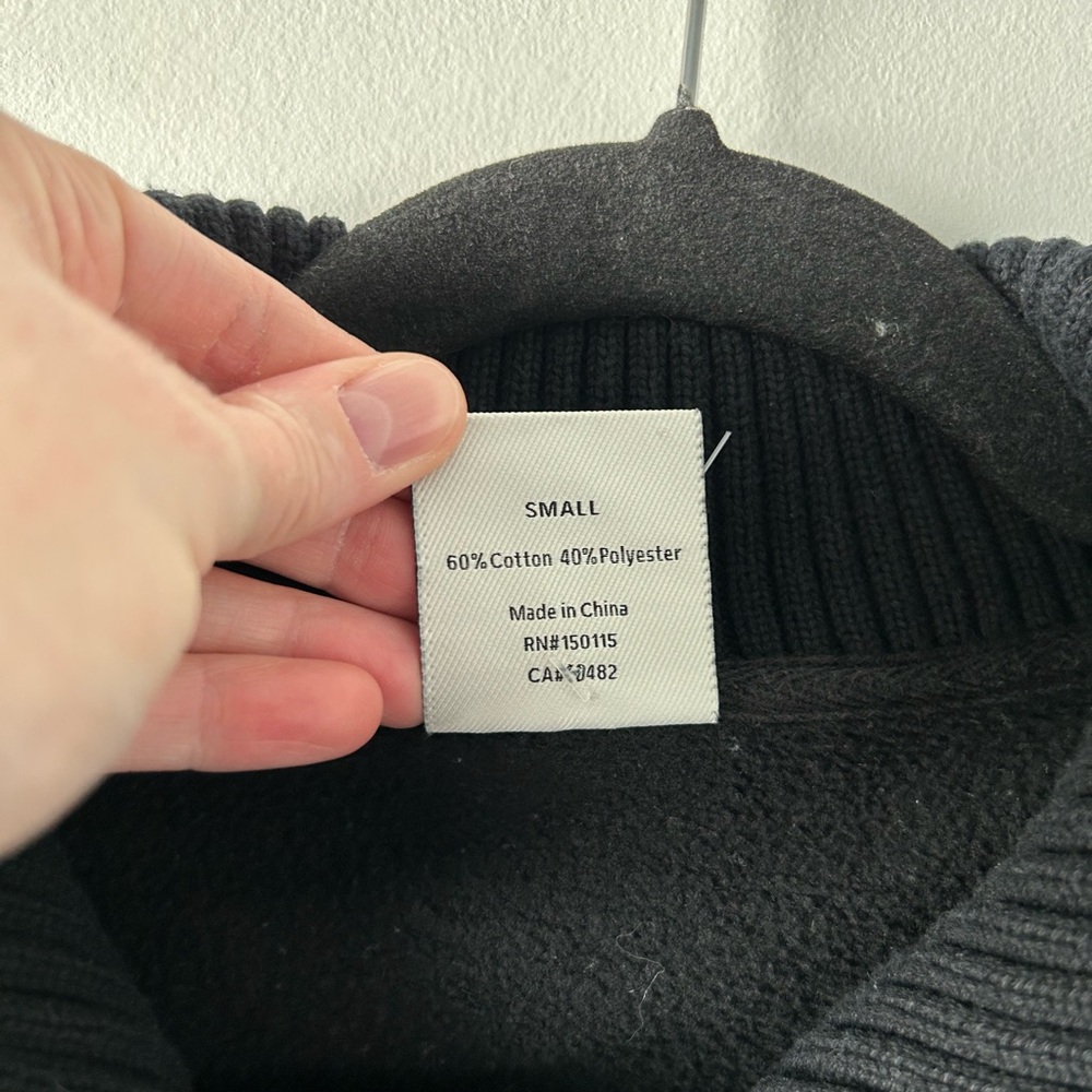 Varley black half button pullover sweatshirt top - image 5